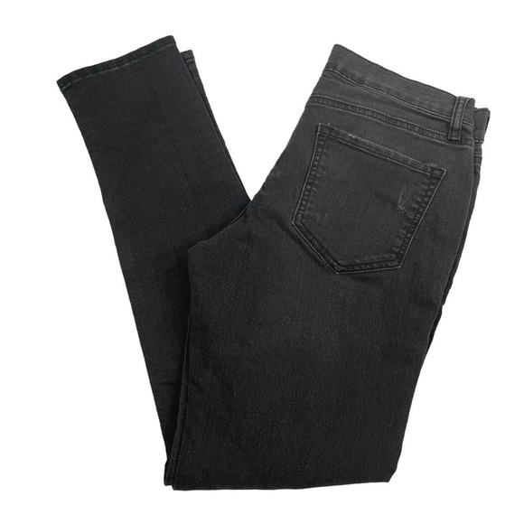 OLD Navy Boyfriend Skinny Jeans Distressed Leandra Black Womens Regular - Picture 8 of 8